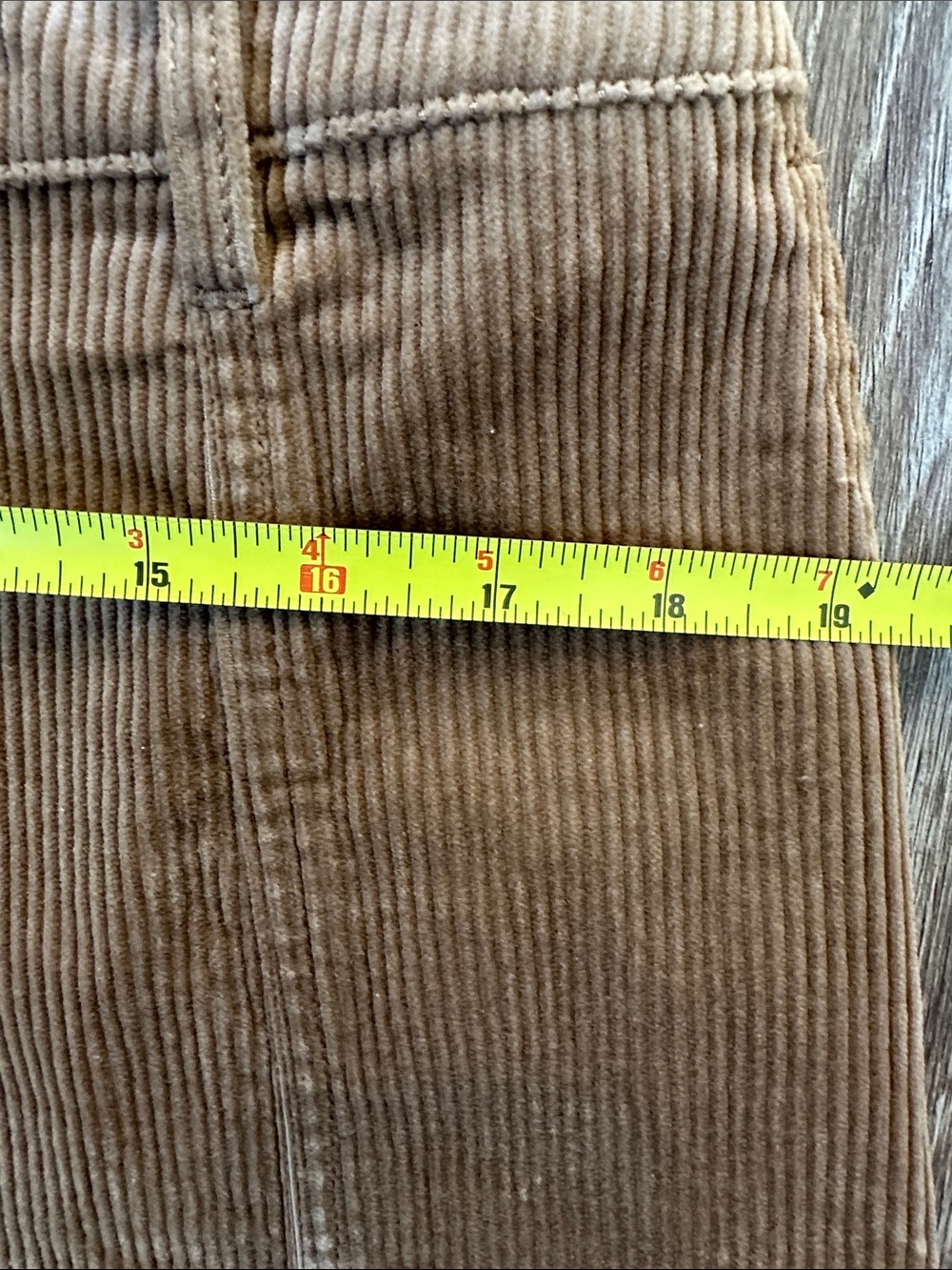 Boden Tan Loght Brown Corduroy A-Line Midi Joy Skirt size 12 Excellent - Picture 5 of 9